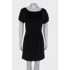 Velor dress with lace