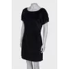 Velor dress with lace