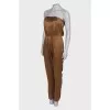 Light brown silk jumpsuit