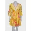 Yellow print dress
