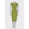 Green wool dress