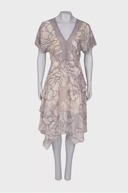Asymmetric hem dress 
