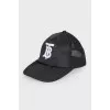 Black cap with mesh