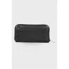 Embossed leather wallet