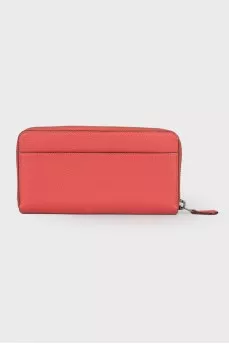 Red embossed wallet