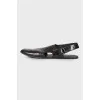 Men's leather mules