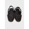 Men's leather mules