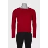 Men's red sweater