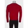 Men's red sweater