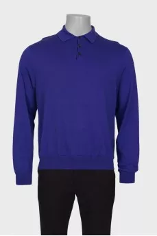 Men's purple polo jumper