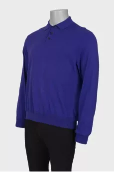 Men's purple polo jumper