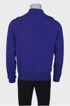 Men's purple polo jumper