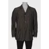 Men's dark olive windbreaker