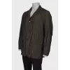 Men's dark olive windbreaker