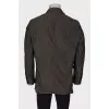 Men's dark olive windbreaker