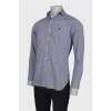 Men's gray striped shirt