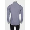 Men's gray striped shirt