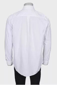 Men's white shirt with a pocket