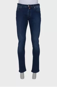 Men's dark blue jeans