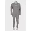 Men's gray sports suit