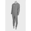 Men's gray sports suit