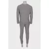 Men's gray sports suit
