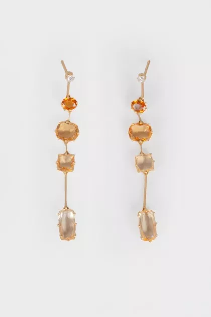 Sunrise drop earrings