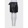 Black skirt with a bow
