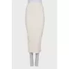 Beige pencil skirt