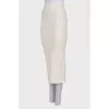 Beige pencil skirt