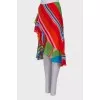 Multicolor skirt with ruffles