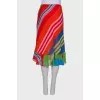 Multicolor skirt with ruffles