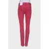 Raspberry jeans with tag