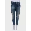 Blue ripped jeans