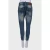 Blue ripped jeans