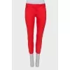 Bright orange jeans