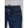 Dark blue low-rise jeans 