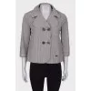 Gray plaid jacket