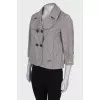Gray plaid jacket