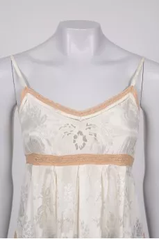 Top with pattern and lace