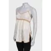 Top with pattern and lace