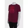 Burgundy T-shirt