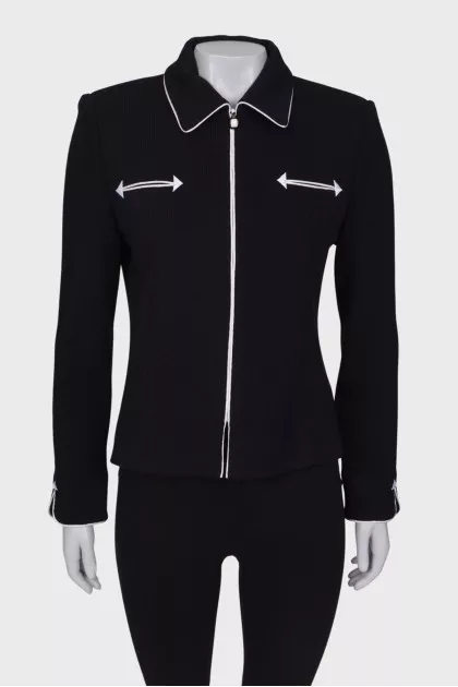 Black and white jacket