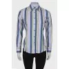 Fitted striped shirt