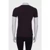 Purple print T-shirt