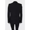 Double-breasted black jacket