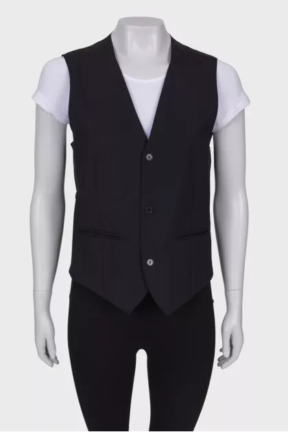 Classic black vest