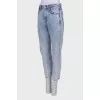 Light blue jean bananas