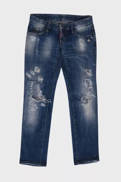 Ripped effect jeans