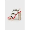 Keira sandals with tag